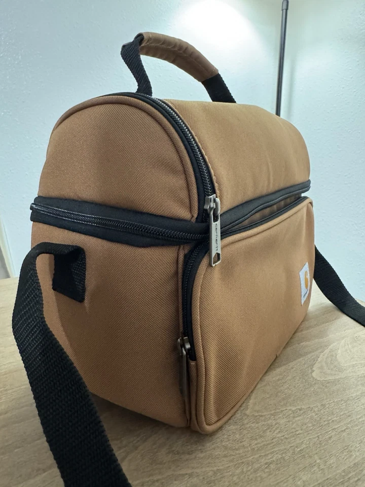 Carhartt Deluxe двойной отсек изолированный обед охладитель сумка, Carhartt коричневый - Изображение 3 из 4