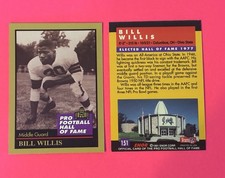 1991 Enor Pro Football Hall of Fame #151 Bill Willis