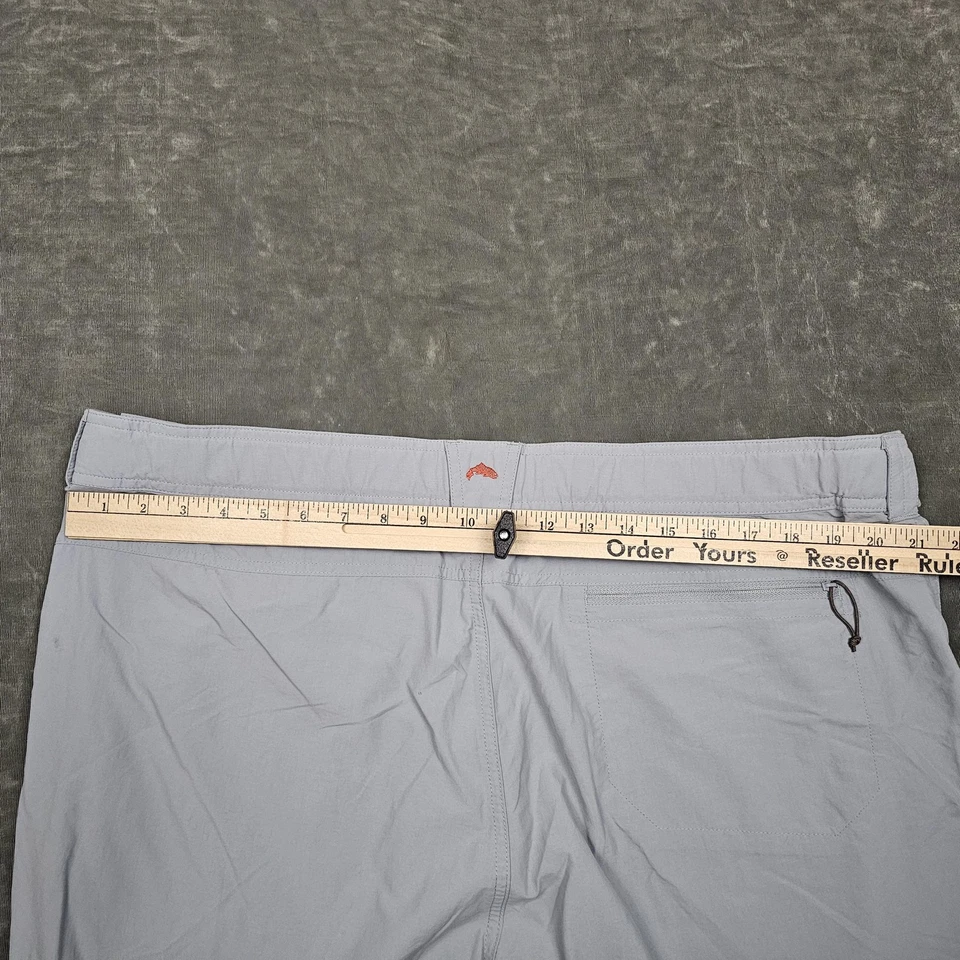Simms Fishing Shorts Mens 2XL Gray Lightweight Outdoor Quick Dry Performance - Изображение 4 из 4