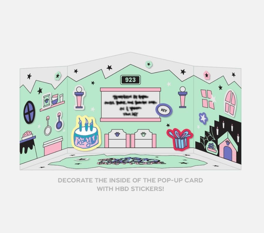 THE HBD PARTY HOUSE FOR KEY SHINEE GOODS 2025 ARTIST BIRTHDAY POUCH PACK NEW
