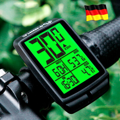 Wasserdichter kabelloser Fahrrad-Tachometer-Kilometerzähler für Mountainbike DE