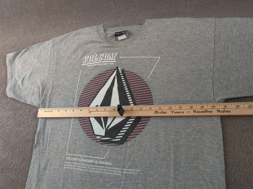 Vintage Volcom Gray T Shirt Mens L Y2K "The Only Constant is Change" Graphic Tee - Picture 3 of 12