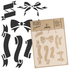 BRICOLAGE réutilisable pochoir plastique A3 A4 A5 BANNIÈRES - RUBANS Découpage