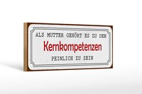 Holzschild Spruch 27X10 Cm Als Mutter GehöRt Es Zu Den Deko Schild Wooden Sign