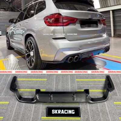 For 20+ BMW F97 X3M 3D Style REAL CARBON FIBER Rear Bumper Diffuser Lip BODYKIT