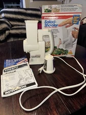 Presto Salad Shooter 02910~ Electric Slicer/Shredder~ Used w Box Complete~VTG