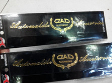2pcs Metal Golden Dad Garson Vip Jdm Jp Car Emblem Badge Decals Sticker