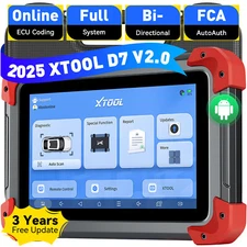 XTOOL USED D7 Auto All System Diagnostic Bidirectional Key Programming Scanner