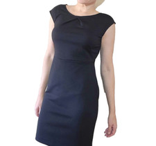 Merona Black Sheath Dress Small Sleeveless Womens Work Career Cocktail Party