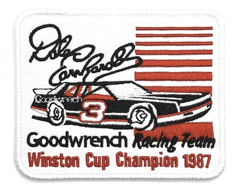 Dale Earnhardt Goodwrench Chevrolet Patch Iron Sew On Vintage Style Retro