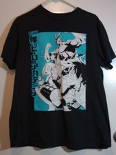 My Hero Academia Graphic T-Shirt Size L Color Black W/ Turquoise