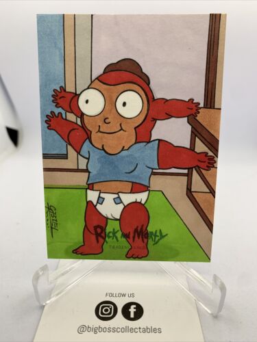 2018 Cryptozoic Rick and Morty 1/1 Sketch Card Hand Drawn - Picture 1 of 2