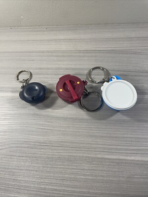 Tupperware Keychain Set of 3 Mini Heat n Serve, Micro Pressure, Thats-a-Bowl New