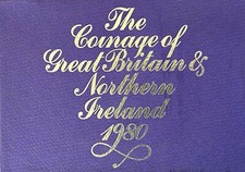 1980 The Royal Mint Coinage Of Great Britain Proof 6 Coin Collection Set