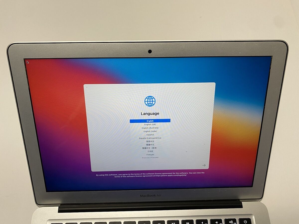 Silver Apple MacBook Air Model A1466 13 Inch Screen (2013 Silver Apple MacBook Air Model A1466 13 Inch Screen (2013