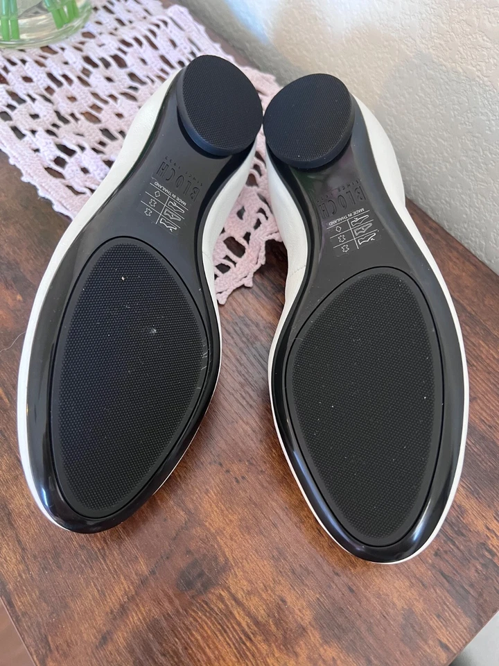 Женские балетки Bloch Nashira из белой/черной кожи — размер EU36/US 6 - Изображение 4 из 4