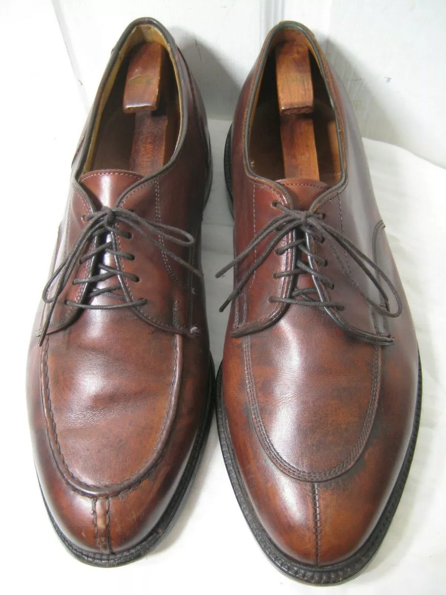 Allen Edmonds Walton Brown Leather Split Toe Oxfords Shoes Men's Size 12 EEE