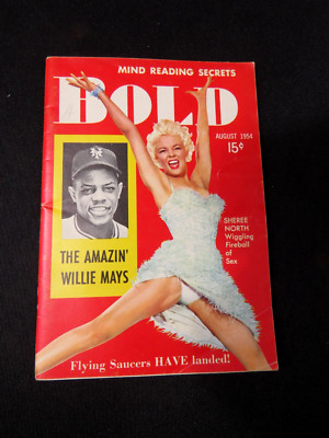 BOLD MAGAZINE VINTAGE 1954 AUGUST PINUPS, CELEBRITY, SHEREE NORTH DIGEST SIZE