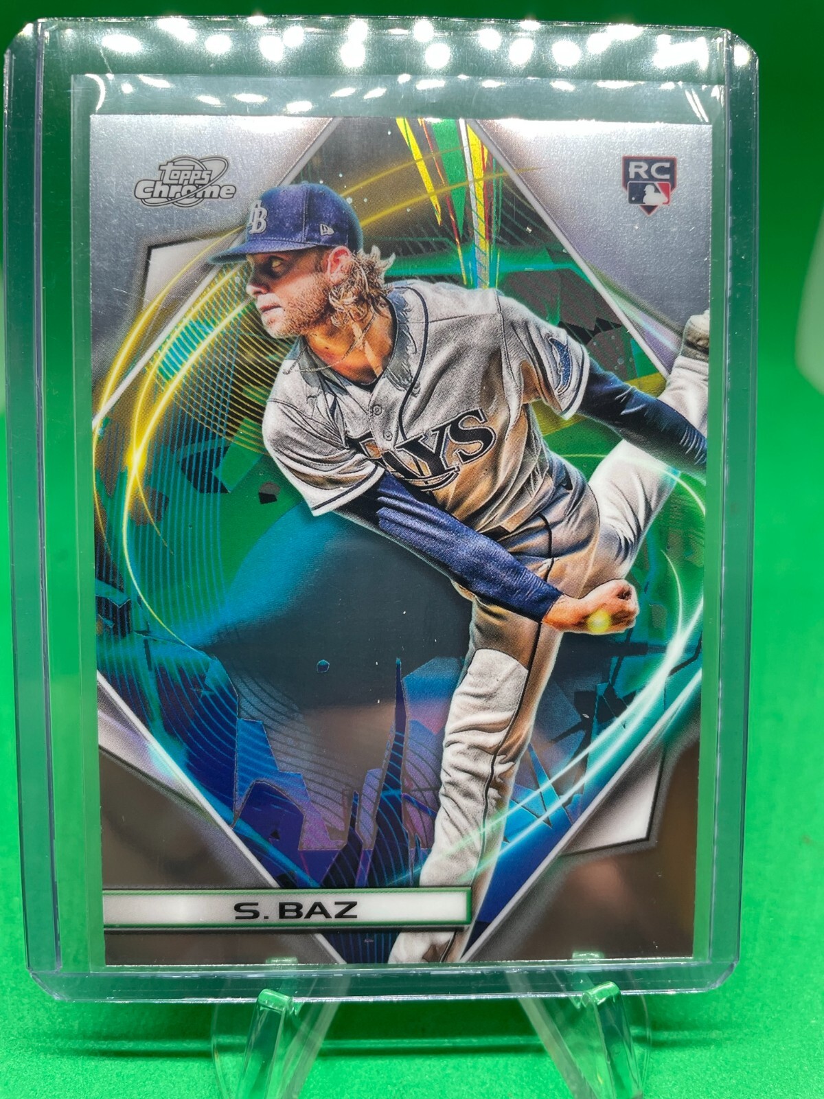 2022 Topps Cosmic Chrome #43 Shane Baz Rookie Card Tampa Bay Rays