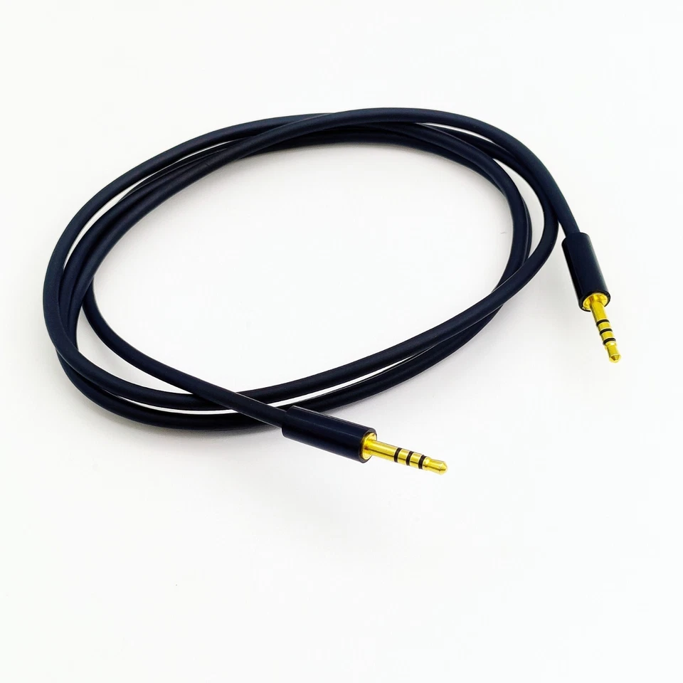 1meter 3ft 2.5mm Male to 2.5mm male 4 Pole Audio AUX Cable  with 14mm long tip - Image 2 of 4
