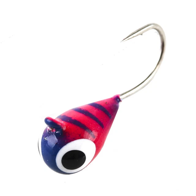 6PK Tungsten Jigs 4MM 5MM Outdoor Ice Fishing UV Colors Hyabusa Hooks Panfish - Image 4 of 4