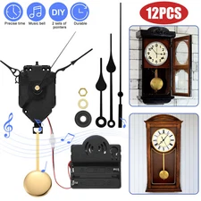 12X DIY Replacement Quartz Clock Movement Mechanism Metal Hands Fitting Kit Set