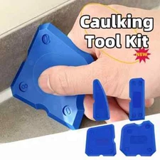 Silicone Caulking Tool Kit Sealant Scraper Spreader Cleaner Floor Tile Edge New