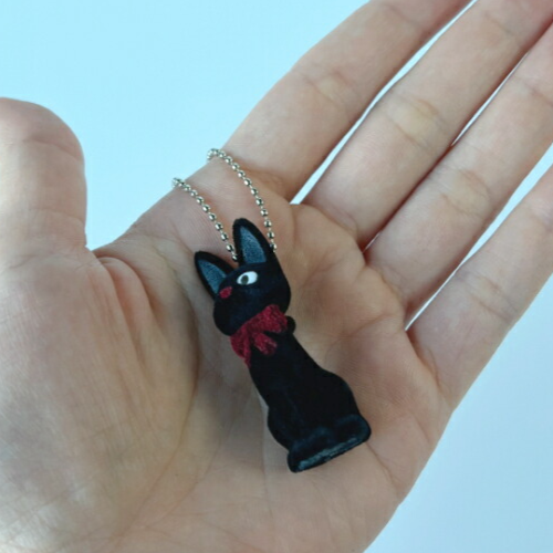 イヨンジ ✨未開封✨ jiji ジジ キーリング Sekiguchi Studio Ghibli Kiki's Delivery Service Flocking Keychain