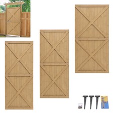Modern Design 6FT Wooden Garden Gate Pedestrian Walkway Side Gates + fitting kit