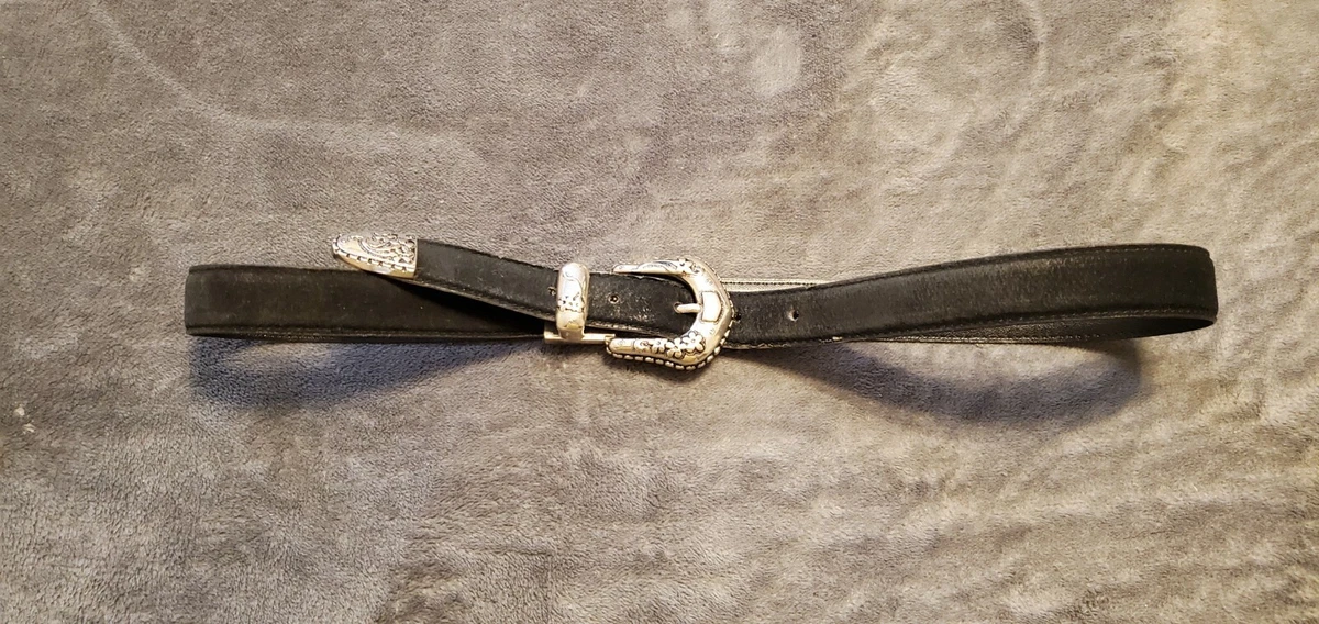 True Vintage Small 30-32 1960\'s Suede Belt Mod Brass Buckle Cutout Mod/GoGo 1960s Vintage Belts for sale | eBay main image 2