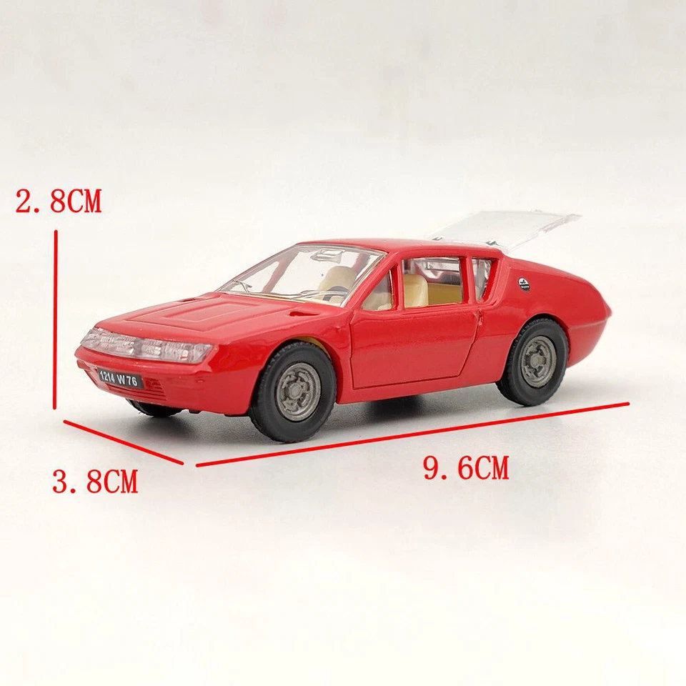 1:43 Atlas Dinky toys 1411 ALPINE RENAULT A310 Red Diecast Models Collection - Immagine 3 di 4