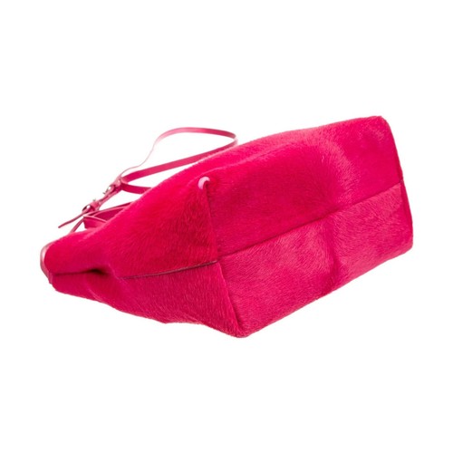 Theory Women's Micro Ponyhair Crossbody Tote Bag magenta NWT 355 - Picture 2 of 5