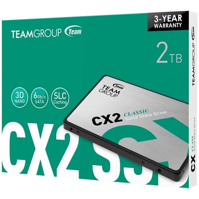 Teamgroup Cx2 Ssd 2Tb 2000Gb 2.5'' Sata Solid State Drive Laptop Computer Pc