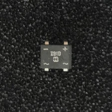 (PKG of 10) DB1D 1A, 400V Single-Phase Bridge Rectifier, BR-4 Package, Harris