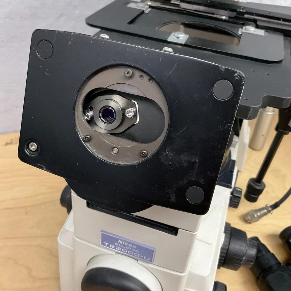 Nikon TE2000-U Inverted Phase Contrast Fluorescence Microscope TESTED - Image 3 of 4