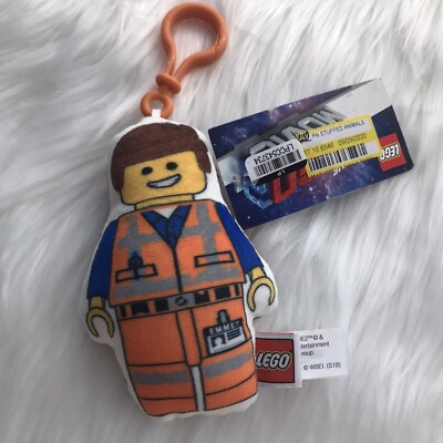 LEGO Movie 2 Plush Clip Backpack Zipper Keychain Emmet NWT | eBay