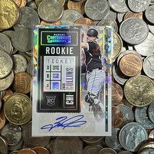 2020 Contenders Variation Cracked Ice Ticket /23 Zack Collins Auto RC White Sox