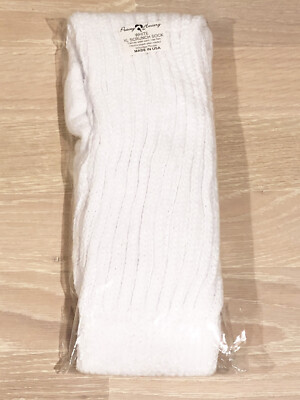 HOOTERS WingHouse School Girl Uniform PEAVEY SLOUCH SOCKS Extra Long WHITE 