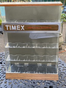 vintage timex display case