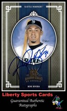 2005 Donruss Rene Rivera #244 Authentic Autographed Card Seattle Mariners