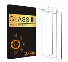 3X HD Tempered Glass Screen Protector For iPhone 14 13 12 11 Pro Max X XS XR