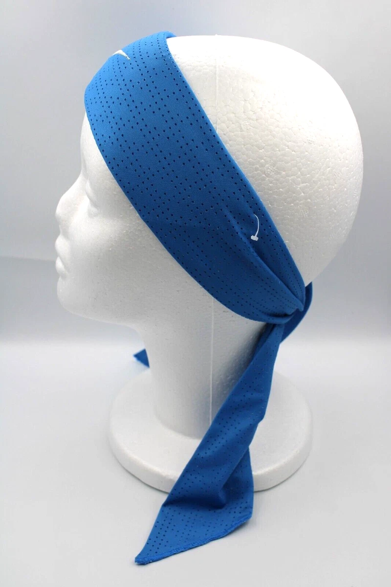 blue nike head tie