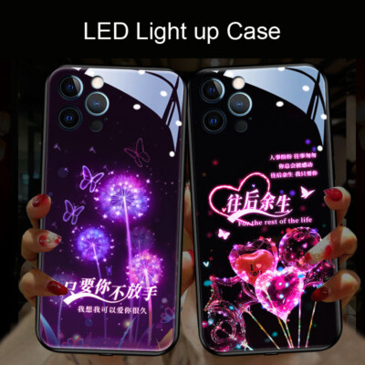 LED Light Dandelion Sound Activated Phone Case Cover for iPhone17 16 15 Pro Max