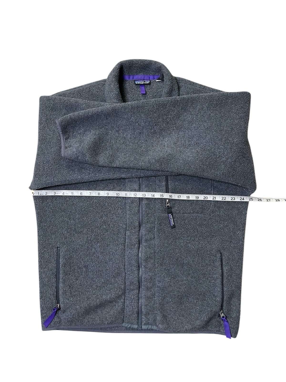 ARC'TERYX Giacca Synchilla Vintage Patagonia Uomo L Full Zip Grigio Polar Tech Fleece Made in USA