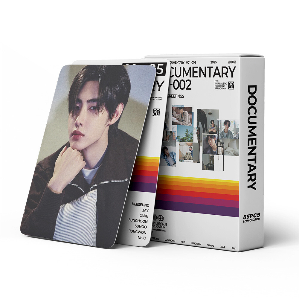 55pcs Set ENHYPEN 2025 SEASON'S GREETINGS DOCUMENTARY Lomo