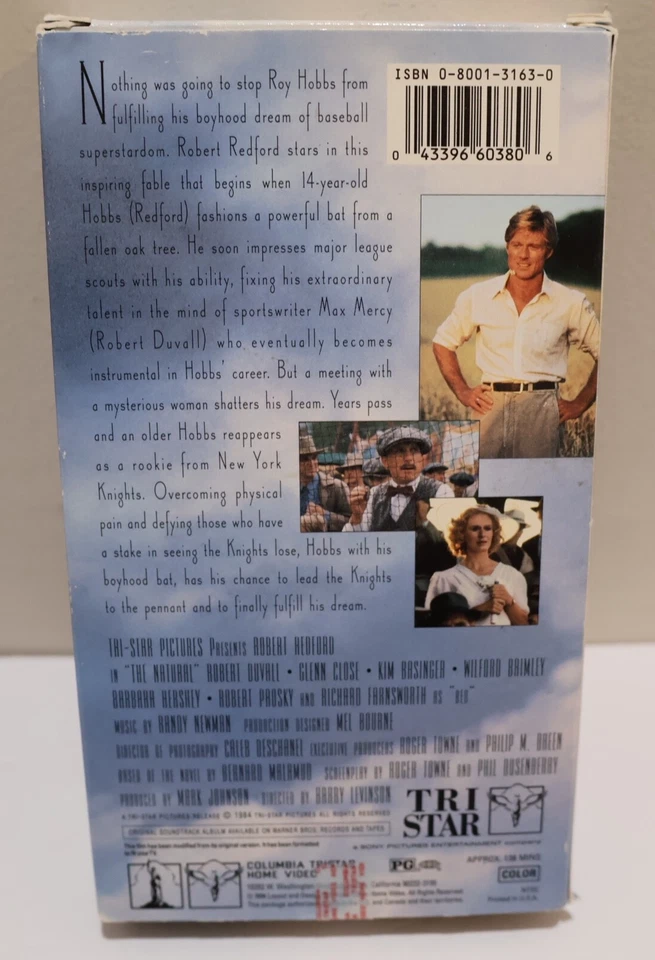 VHS 80s Comedy Lot 4 Movies Oh God-The Natural-Ferris Bueller-Roger Rabbit - Image 4 of 4