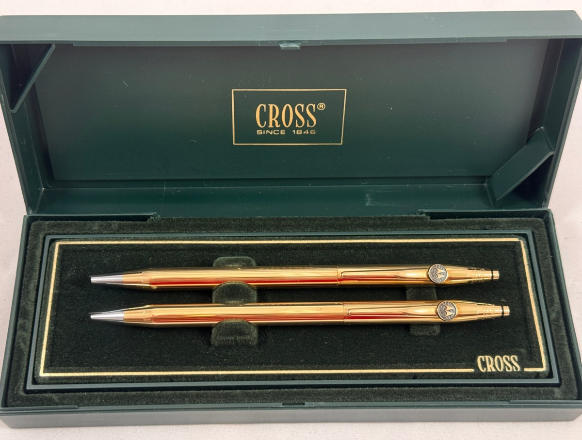 CROSS CLASSIC CENTURY 18K GOLD FILLED MOTOROLA BALLPOINT PEN &.5MM