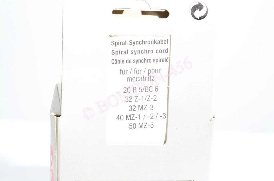 METZ MZ-5534 - 36-52 COILED PC CORD FOR 32CT SERIES FLASHES NOS - Image 3 of 3