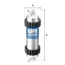 Kraftstofffilter UFI 31.946.00 Filtereinsatz für AUDI 4GC A6 4G2 A7 C7 4G5 4GD