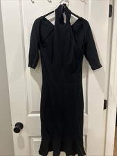 Dolce & Gabbana Women’s Vintage Mock Neck Black Dress